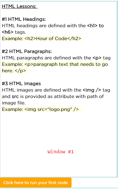 Hour of Code : Offline HTML Web Development – Vikram Shetty